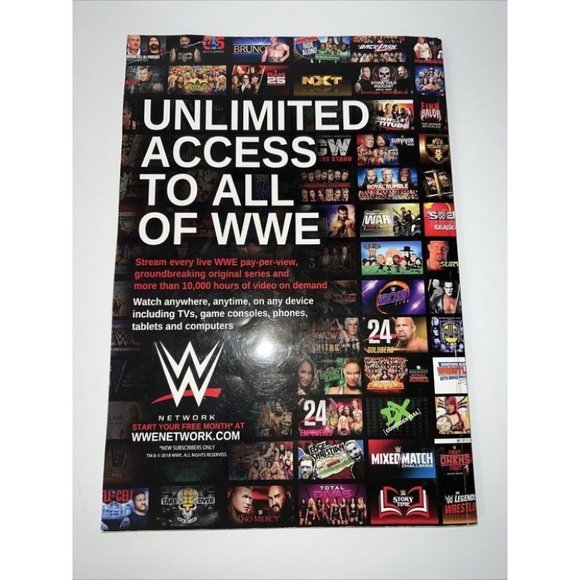 2018 WWE wrestling OFFICIAL PROGRAM Wrestlemania 34 New Orleans smackdown - Picture 2 of 11